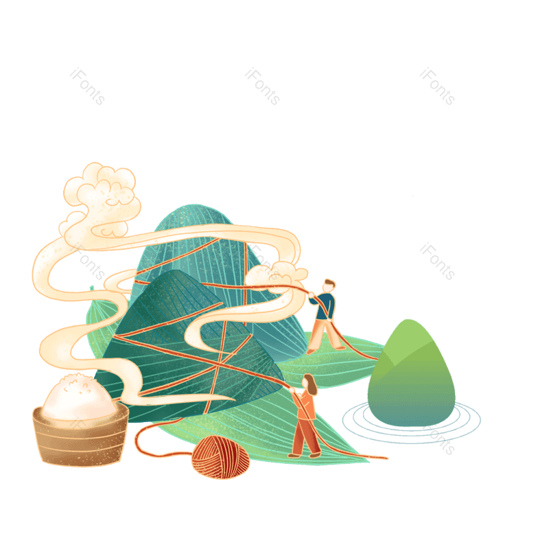 端午图片,插画元素,粽子PNG,免抠素材